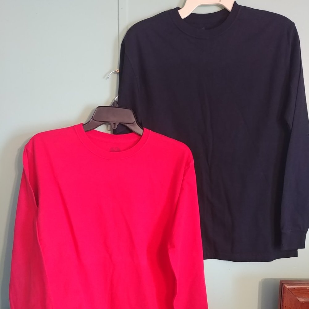 Fruit of Loom boys long sleeve t shirts  size xxl